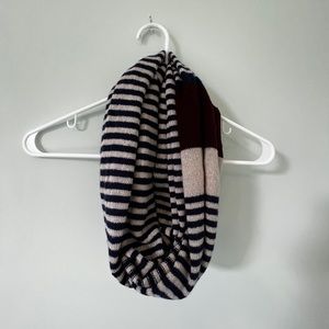 Black, red and white striped Scarf!